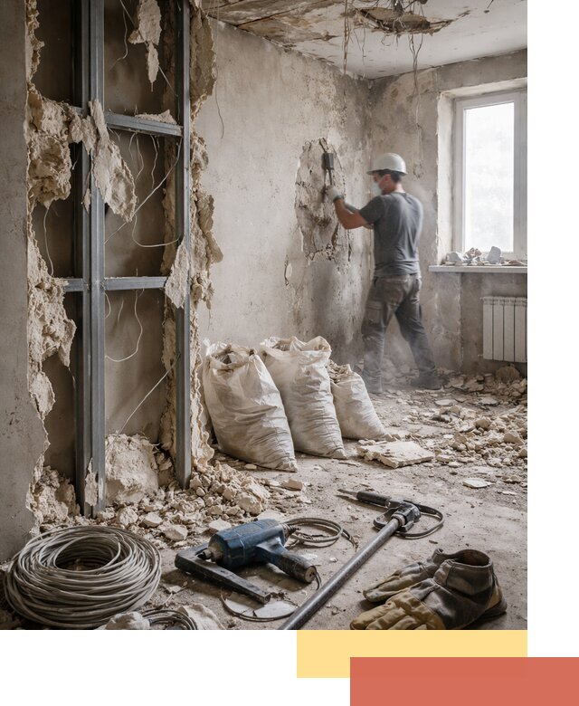 Профессиональный демонтаж зданий и конструкций в Сланцах