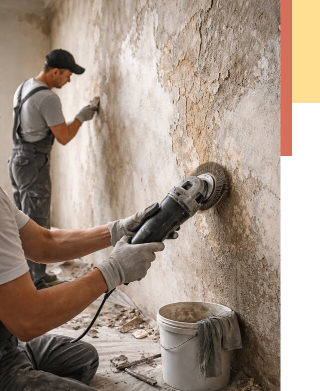 Снятие и удаление краски со стен в Сланцах от 2170 руб. — ОТДЕЛОЧНИК-Слы