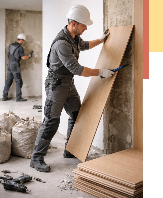 Демонтаж стеновых панелей в Сланцах от 3616 руб. за м² быстро и недорого | ОТДЕЛОЧНИК-Слы