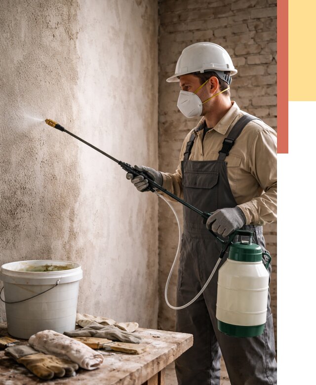 Антисептическая обработка стен в Сланцах от 1240 руб. — быстро и недорого | ОТДЕЛОЧНИК-Слы