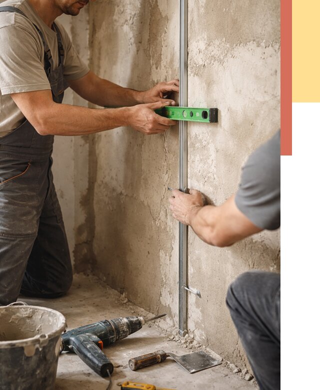 Установка штукатурных маяков в Сланцах от 7232 руб. — быстро и недорого | ОТДЕЛОЧНИК-Слы