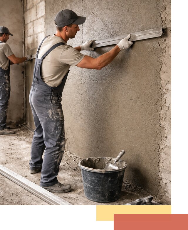 Штукатурка стен цементно-песчаная в Сланцах профессионально