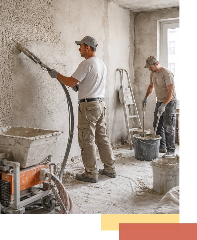 Машинная штукатурка стен в Сланцах — быстро и качественно