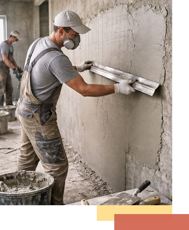 Штукатурка бетонных стен в Сланцах качественно и долговечно