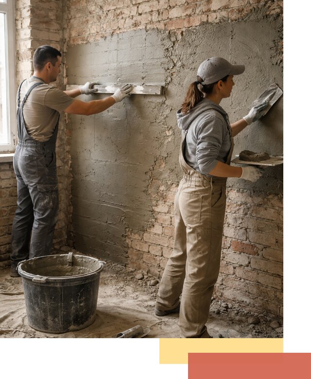 Штукатурка кирпичных стен в Сланцах — качественно и надежно