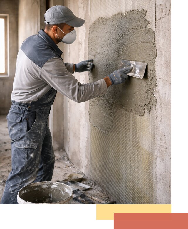 Штукатурка стен по сетке в Сланцах под ключ качественно и быстро