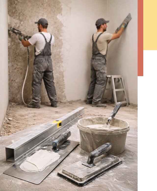 Штукатурка стен под обои в Сланцах от 4649 руб./м2 — выравнивание под обои | ОТДЕЛОЧНИК-Слы