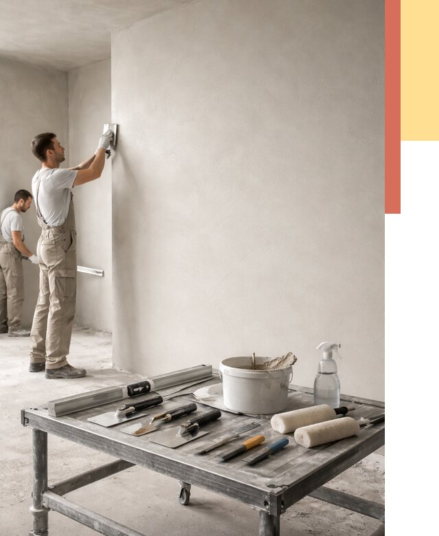 Штукатурка стен под покраску в Сланцах от 4649 руб./м² — качественно и недорого | ОТДЕЛОЧНИК-Слы