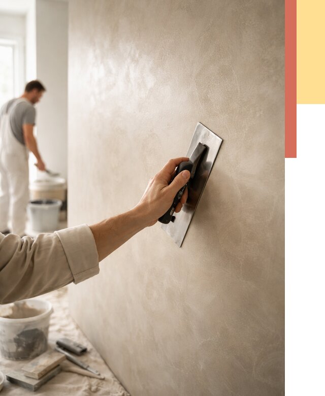 Венецианская штукатурка в Сланцах от 3616 руб/м² — нанесение стен под ключ | ОТДЕЛОЧНИК-Слы