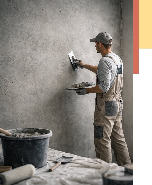 Декоративная штукатурка под бетон в Сланцах от 2583 руб./м² — нанесение под ключ | ОТДЕЛОЧНИК-Слы