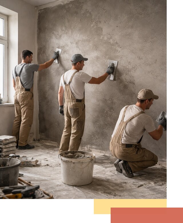 Декоративная штукатурка под бетон в Сланцах для стен и потолков