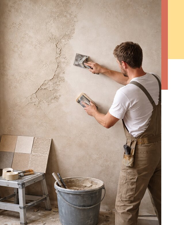 Ремонт декоративной штукатурки в Сланцах от 4649 руб. под ключ | ОТДЕЛОЧНИК-Слы