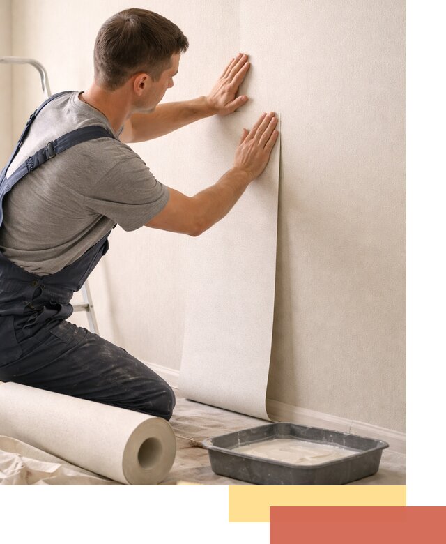 Поклейка флизелиновых обоев в Сланцах качественно и быстро