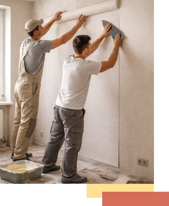 Поклейка виниловых обоев в Сланцах профессионально и качественно