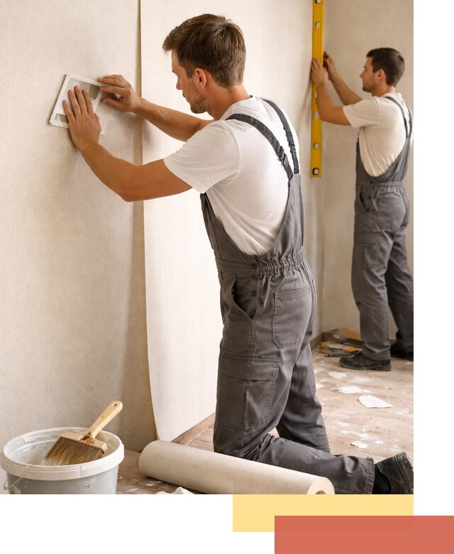 Поклейка бумажных обоев в Сланцах качественно и недорого