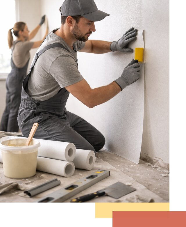 Поклейка стеклообоев профессионально в Сланцах