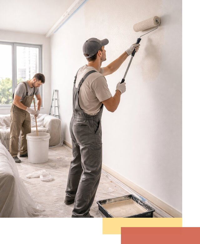 Покраска стен в офисе в Сланцах — быстрый и качественный ремонт