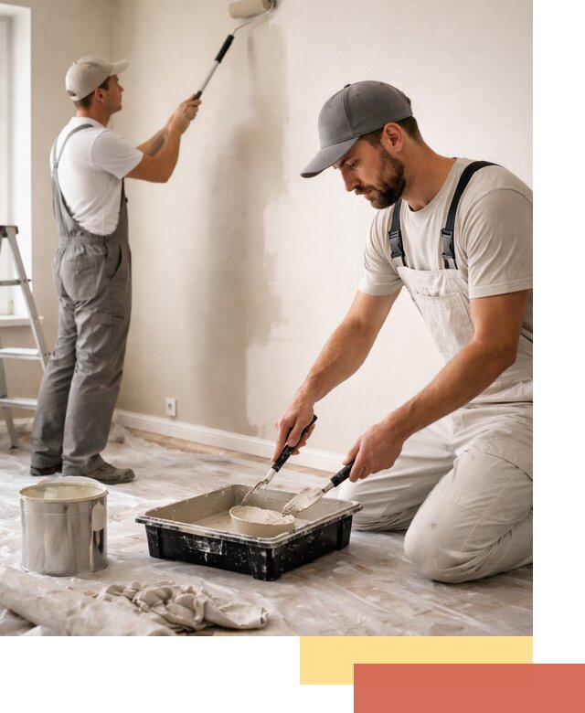 Покраска стен в квартире в Сланцах — профессионально и аккуратно