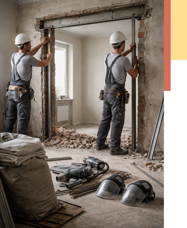 Расширение дверного проема в Сланцах от 12915 руб. под ключ | ОТДЕЛОЧНИК-Слы