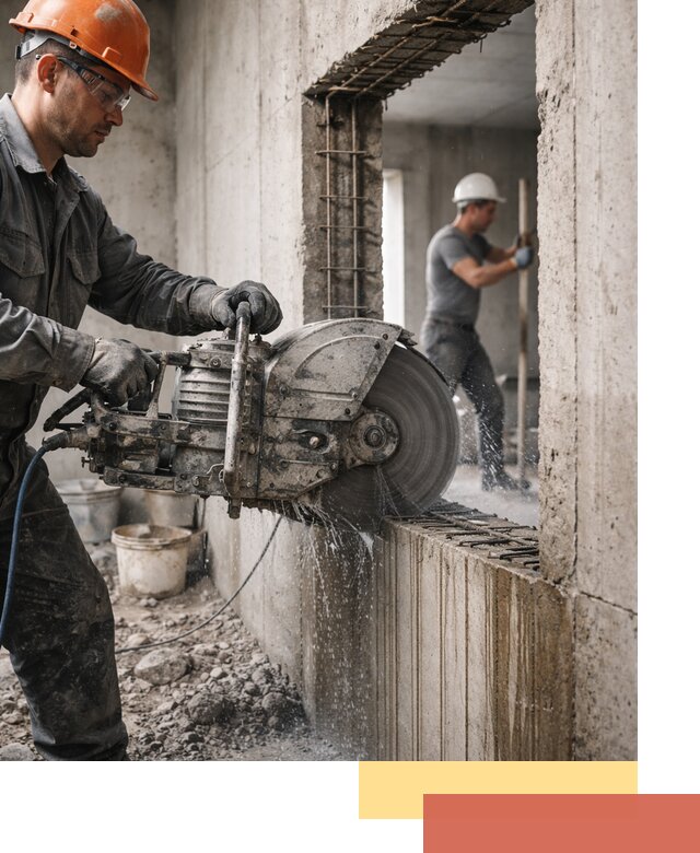 Алмазная резка проемов в Сланцах быстро и точно