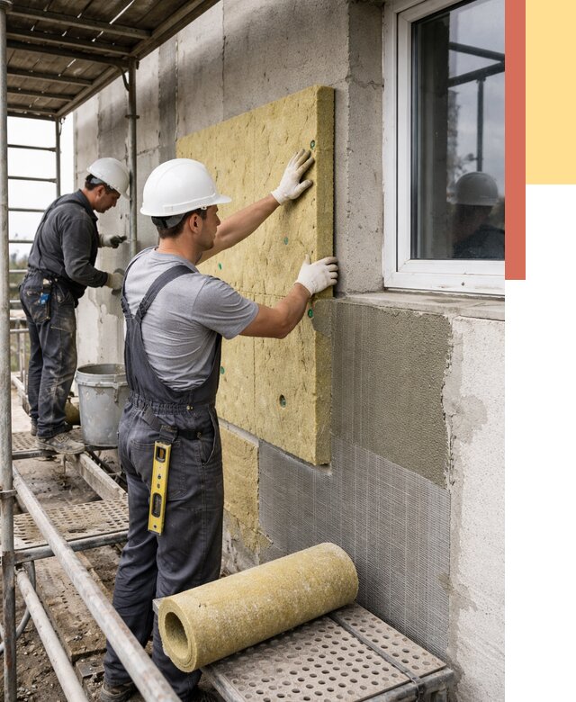 Утепление стен в Сланцах от 4443 руб. под ключ — быстро и недорого | ОТДЕЛОЧНИК-Слы