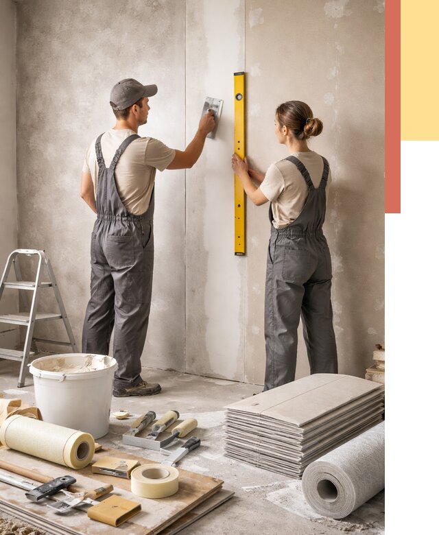 Отделка стен в Сланцах от 1550 руб/м² — недорого, быстро, под ключ | ОТДЕЛОЧНИК-Слы