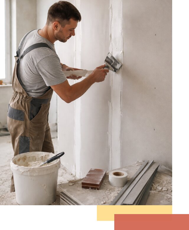 Шпаклевка перегородок из гипсокартона в Сланцах качественно и быстро