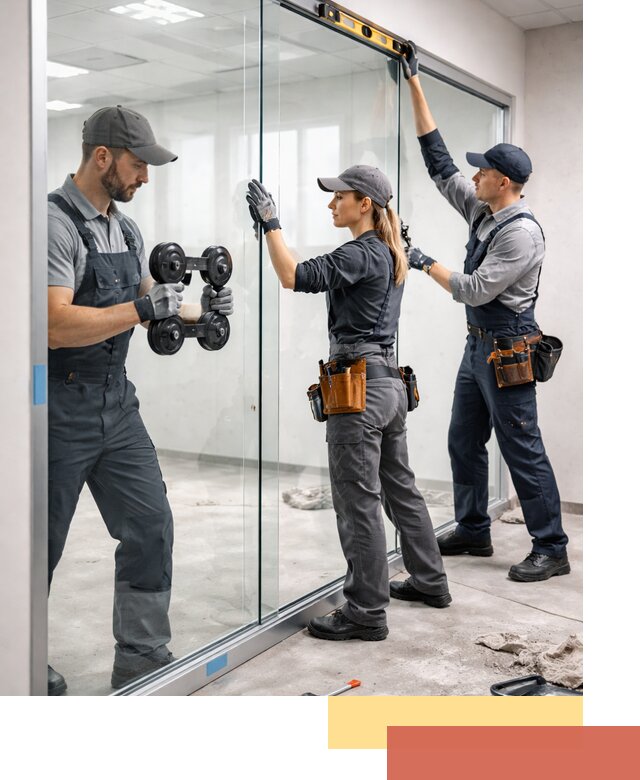 Профессиональный монтаж стеклянных перегородок в Сланцах