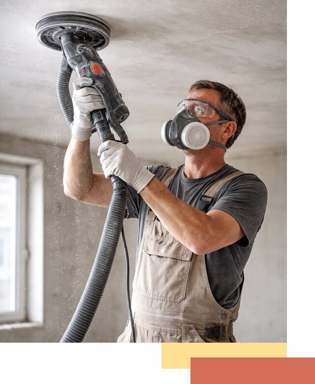 Шлифовка потолка в Сланцах — качественная подготовка под отделку