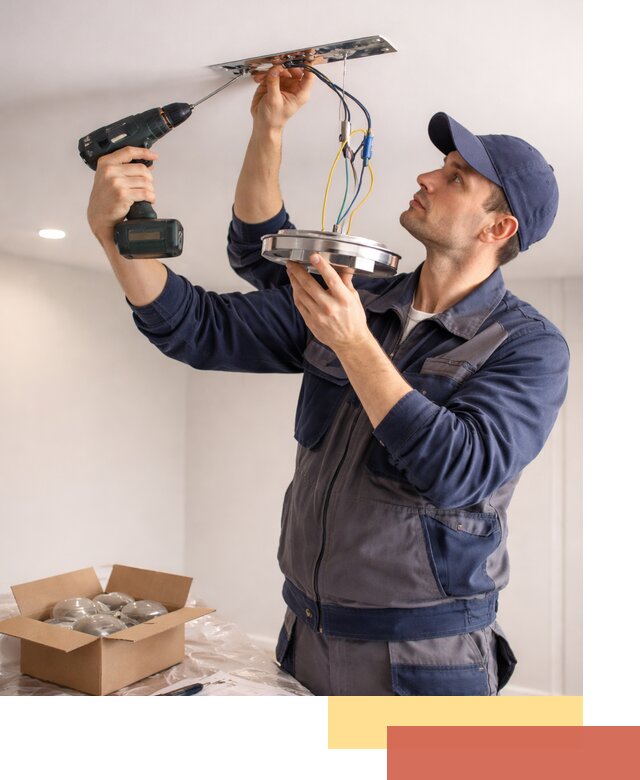 Установка люстры в натяжной потолок в Сланцах