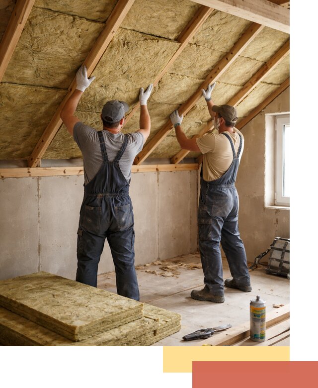 Утепление потолка минеральной ватой в Сланцах