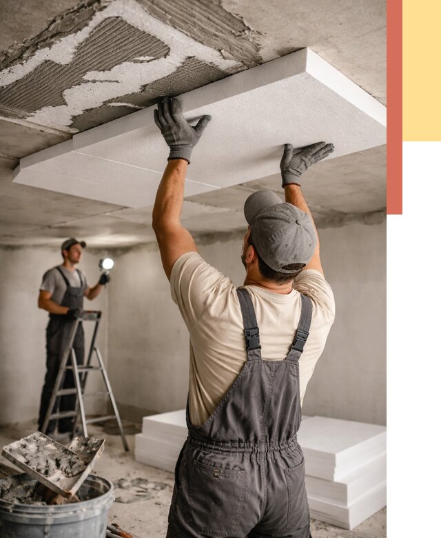 Утепление потолка пенопластом в Сланцах от 4649 руб/м2 — недорого и быстро | ОТДЕЛОЧНИК-Слы