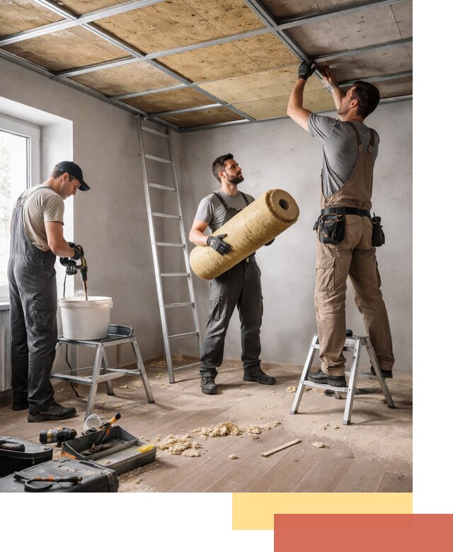 Шумоизоляция потолка в Сланцах: профессиональный монтаж и отделка